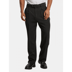 stylische URBAN CLASSICS Herren Anzugs-Hose Stretch Schwarz