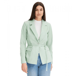 stylischer Damen Ausgeh-Blazer Herbst-Blazer Business-Blazer Baumwoll-Blazer 940514 Mint