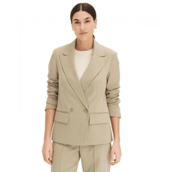 stylischer Damen Ausgeh-Blazer Herbst-Blazer Business-Blazer Baumwoll-Blazer 963735 Khaki