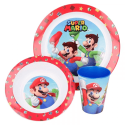 Super Mario - 3-teiliges Frühstücks Set