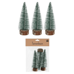 Tannenbaum, 3er Set, ca. 10cmH