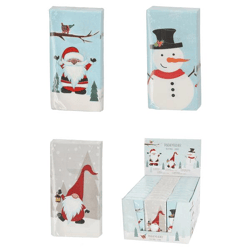 Christmas Tissues, 3/sheet, 10-pack