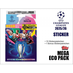 Topps UEFA Champions League 2025/2026 Sticker – MEGA ECO PACK