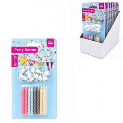 Spiral Cake Candles, Set of 24