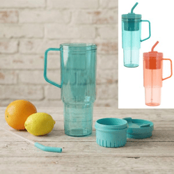 Trinkbecher Kunststoff Colorful, 2/s, 1200ml