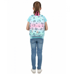 VADOBAG Kinder Rucksack für Mädchen im Hello-Kitty-Design Kindergarten-Rucksack 6L 230-3108 Rosa/Blau