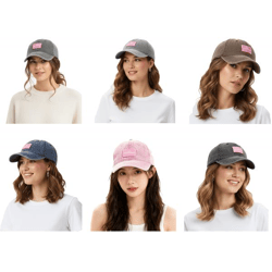 verwaschene ZWILLINGSHERZ Basic Classic Base-Cap mit Logo-Patch Baumwoll-Cap justierbare Cappy Schirm-Mütze 4603M K25357 in Army-Grün/Gra