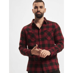 vielseitiges URBAN CLASSICS Herren Polo-Shirt 120 g/m² mit Baumwolle Schwarz/Rot