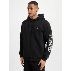 weicher Dangerous DNGRS Herren Hoodie Reißverschluss Kapuze mit Baumwolle Schwarz
