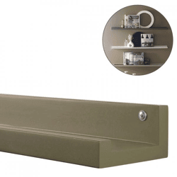 WOOOD Wandregal Studio militärisch braun 120 cm