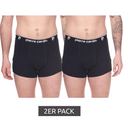 2er Pack Pierre Cardin Herren Baumwoll-Boxershorts Unterwäsche R808 6990 Schwarz