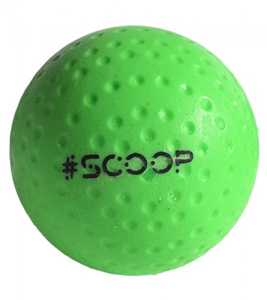 6er Pack SCOOP X-Treme Hockey Street-Balls mit Dimple-Design Hockeyball Sport-Ausr&uuml;stung NL266445 Gr&uuml;n