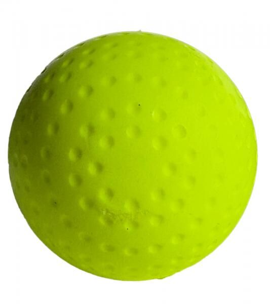 6er Pack SCOOP X-Treme Hockey Street-Balls mit Dimple-Design Hockeyball Sport-Ausr&uuml;stung NI266446 Neon-Gelb