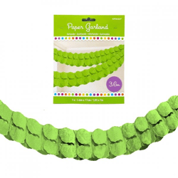 Amscan Green Paper Garland, 3.6 m