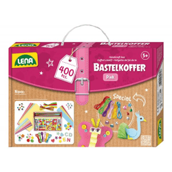 Bastelkoffer pink, Faltschachtel