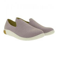 Bequeme KEEN KNX Knit Slip-On Damen Barfußschuhe Atmungsaktive Freizeitschuhe mit Strick-Obermaterial 1030086 Rosa/Altrosa