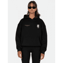 bequemer MJ GONZALES Damen Hoodie Oversize 460 g/m² mit Baumwolle Schwarz