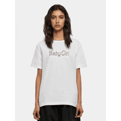 bequemes Days Beyond Damen T-Shirt 140 g/m² mit Baumwolle Weiß