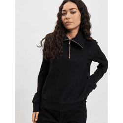 bequemes Freddy Damen Sweatshirt Stretch Schwarz