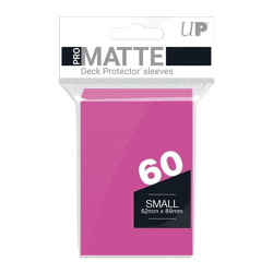 Bright Pink PRO-Matte Small Deck Protector Sleeves (60)