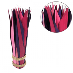 Bündel getrockneter Blätter rosa/violett 35 cm