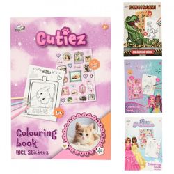 Craft Universe coloring book A5 with stickers 4 assorted