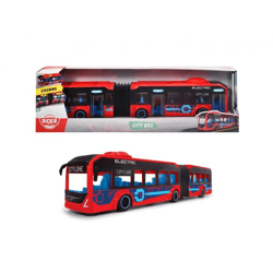 Dickie Toys - Spielzeug-Bus Volvo (rot) – lenkbarer City Bus (40 cm)