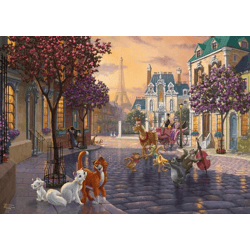 Disney, The Aristocats - 1000 Teile Puzzle (Thomas Kinkade)