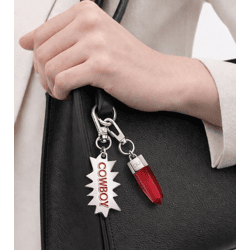 Elegant Calvin Klein Downtown Charm Set: Stainless steel pendant with contrasting-color resin and 