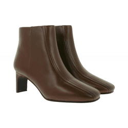 Elegante Clarks Damen Seren 55 Top British Tan Echt-Leder Absatz-Stiefelette – Klassischer Ankle-Boot 26166940 Cognac-Braun