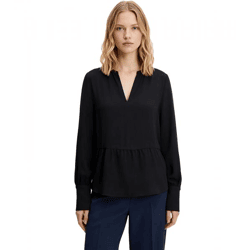 Elegante Damen Bluse aus einem Viskose-Mix mit dezentem Glanz Sommer-Shirt 929082 Schwarz