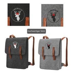 Felt backpack Schwarzwaldliebe 2/s approx. 27,5x36cm