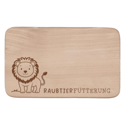 Frühstücksbrettchen Raubtierfütterung
