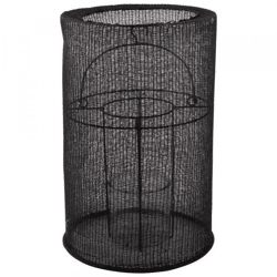 Gusta Laterne Baumwolle schwarz 46 cm