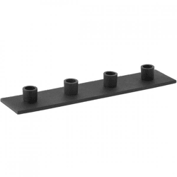 J-Line Candle Holder, Matte Black, 40 cm