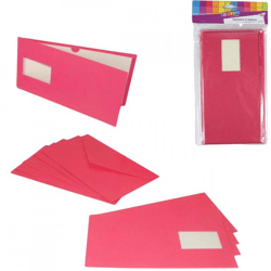 Karten mit Umschlägen fuchsia 21 cm 5 Stück.