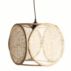 KidsDepot Hängeleuchte „Fem“ naturfarben, 30 cm