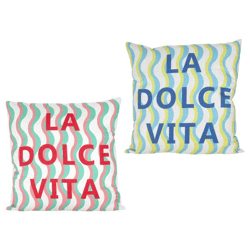 Kissen La Dolce Vita, 2/s, 45x45cm