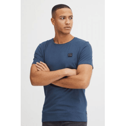 klassisches 11 PROJECT PRChris Herren T-Shirt mit Rundhals Shirt 20715521ME-194024 Blau
