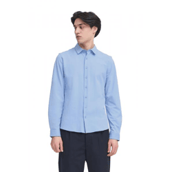 klassisches CASUAL FRIDAY CFFolke LS Herren Business-Hemd mit Knopfleiste Langarmhemd 20505638-153930 Blau