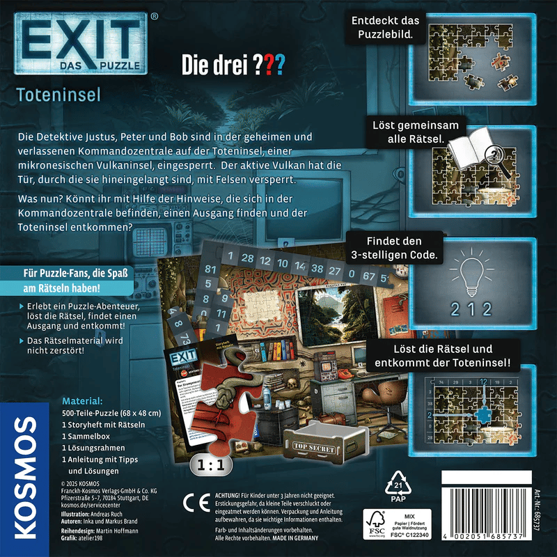 Kosmos 685737 - EXIT&reg; Puzzle Die drei ??? Toteninsel