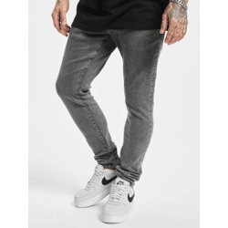 lässige 2Y Premium Herren Jeans Skinny Fit Stretch Taschen mit Baumwolle Grau