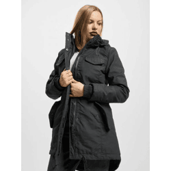 lässige Brandit Damen Jacke Kordelzug Reißverschluss Grau