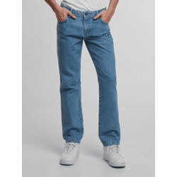 lässige DEF Herren Jeans Slim Fit mit Baumwolle Hell-Blau
