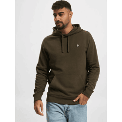 lässiger Lyle & Scott Herren Hoodie Kordelzug Rippbündchen mit Baumwolle Khaki