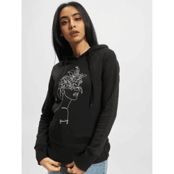 lässiger Mister Tee Damen Hoodie mit Baumwolle Schwarz