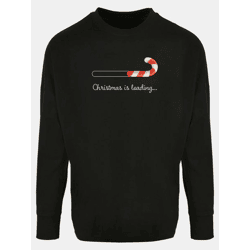lässiges Merchcode Herren Longsleeve 220 g/m² mit Baumwolle Schwarz