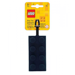LEGO® - Gepäckanhänger aus Silikon - 2x4 Schwarz
