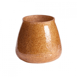 Light & Living Teelichthalter Legoli, glitzernd, orange, 9 cm