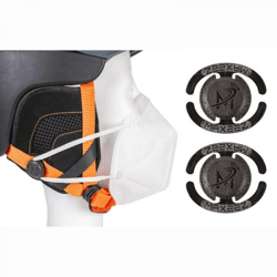 MAXEEZ Gesichtsschutz Helm Maskenhalter für Herren & Damen Skihelm Schwarz
